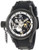 Invicta Men's 1846 Russian Diver Mechanical Black Skeleton Dial Black Polyure...