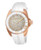 Invicta Women's 'Angel' Quartz Stainless Steel and Silicone Casual Watch, Color:White (Model: 22704)