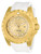 Invicta Men's 23740 Pro Diver Quartz 3 Hand Gold Dial Watch