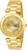 Invicta Women's 23728 Angel Quartz 3 Hand Gold Dial Watch