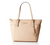 Michael Kors Jet Set Travel Leather Large EW Top Zip Tote in Oyster