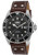 Invicta Men's 'Pro Diver' Quartz Stainless Steel and Leather Automatic Watch, Color:Brown (Model: 22069)