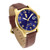 Invicta Men's 15255 I-Force 18k Gold Ion-Plated Stainless Steel and Brown Leather Watch …