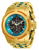 Invicta Men's 25308 Jason Taylor Quartz 3 Hand Black, Aqua Dial Watch