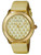 Invicta Women's 'Angel' Quartz Stainless Steel and Yellow Leather Casual Watch (Model: 22562)