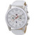 Tommy Hilfiger 1781281 Multi function white dial white leather strap women watch NEW