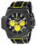 Invicta Men's 23106 Akula Quartz Chronograph Black, Yellow Dial Watch