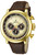 Invicta Men's 13058 Vintage Quartz 3 Hand Ivory, Brown Dial  Watch