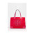 Tory Burch Ella Colorblock Nylon Logo Tote Bag, Red/Azalea, Women's 52460-625