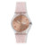 Swatch Unisex Pink Glistar Watch with Sparkling Band SUOK703