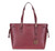 Michael Kors Voyager Medium Textured Leather Tote- Oxblood 30H7GV6T8L-610