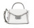 Michael Kors Whitney Leather Crossbody Bag- Aluminum/Pearl Grey 30T8SXIM1T-095