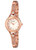 GUESS Women's U0135L3 Petite Embellished Crystal Rose Gold-Tone Watch