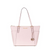 Michael Kors Women Jet Set Large Top-zip Saffiano Leather Tote Shoulder Bag (Soft Pink) 30F4GTTT9L-187