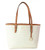 MICHAEL KORS JET SET TRAVEL MEDIUM CARRYALL PVC TOTE BAG IN VANILLA 35H8GTVT2B-150