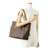 MICHAEL Michael Kors Voyager Logo Faux-Leather Tote (Brown) 30T8GV6T4B-200