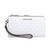 Michael Kors Jet Set Travel Double Zip PVC Signature Wristlet Wallet in Bright White 35F8STVW0B-085