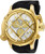 Invicta Men's 27725 Russian Diver Quartz 3 Hand Silver, Gold Dial Watch