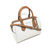 Michael Kors Hayes Large Duffle Satchel Bag Vanilla MK Signature 35H8GYEU3B-150