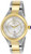 Invicta Lady 28334 Angel Quartz 3 Hand Silver, Gold Dial Watch