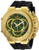 Invicta Men's 27507 Excursion Quartz 3 Hand Green, Gold Dial Watch