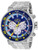 Invicta Men's 27660 Pro Diver Quartz 3 Hand Blue, White, Red, Yellow, Ocean Blue Dial Watch