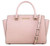 Michael Kors Selma Saffiano Leather Medium Top Zip Satchel Bag (Blossom) 35H8GLMS2L-656