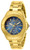 Invicta Women's 29108 Angel Quartz 3 Hand Gold, Blue Dial Watch