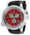 Invicta Men's 27732 Russian Diver Quartz 3 Hand Silver, Red Dial Watch