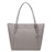 Michael Kors Women's Ciara Large EW Top Zip Tote PVC Leather Bag Pearl Grey 35F8SC6T9L-081