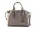 Michael Kors Ciara Medium Saffiano Leather Messenger Crossbody Bag Purse Handbag (Pearl Grey)