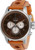 Invicta Men's 30916 S1 Rally Quartz Chronograph Brown, Antique Silver Dial Watch