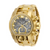 Invicta Men's 28414 Reserve Quartz Chronograph Silver, Gold Dial Watch