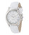 Invicta Women's 14804 Angel Silver Dial White Leather Interchangeable Strap W...