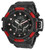 Invicta Men's 33655 SHAQ Quartz Multifunction Black Dial Watch