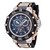 Invicta Men's 33649 Subaqua Quartz Chronograph Black, Rose Gold Dial Watch