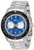 Invicta Men's 34056 Speedway Quartz Multifunction Blue, Silver Dial Watch