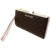 Michael Kors Jet Set Travel Double Zip Wristlet - Signature PVC (brown pink) …