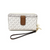 Michael Kors Women's Jet Set Travel Medium Zip Around Phone Holder Wallet, Vanilla