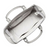 Michael Kors Charlotte Large satchel (aluminum) …