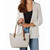 MICHAEL Michael Kors Jet Set Item East/West Top Zip Tote Vanilla/Acorn One Size …