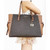 Michael Kors Gilly Large Jet Set Travel Drawstring Tote Brown MK Signature …