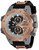 Invicta Men's 32985 U.S. Army Quartz Multifunction Rose Gold, Black Dial Watch