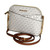 Michael Kors Jet Set Medium Crossbody Leather Handbag (VANILLA)