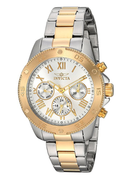 Invicta Women's 5377 Wildflower Quartz Chronograph Silver Dial Watch