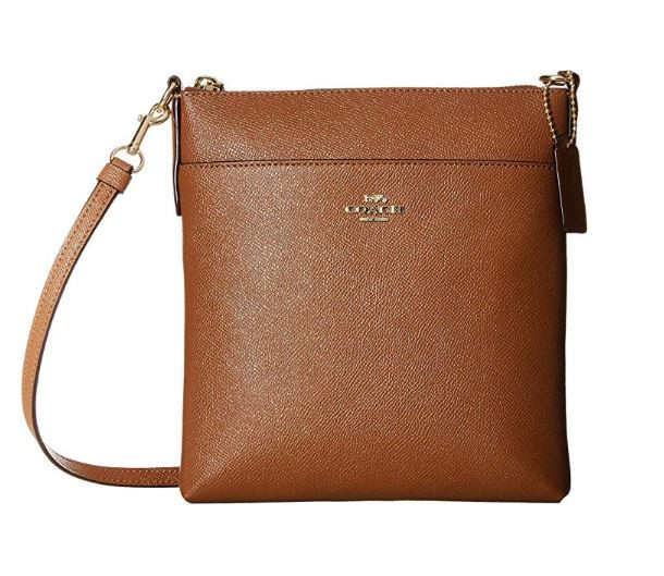 COACH Women's Crossgrain Messenger Crossbody Black/Gold One Size 41320