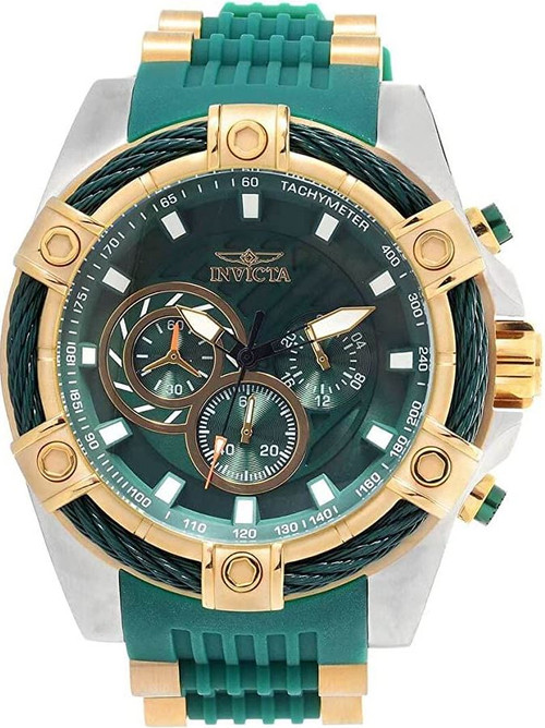 Invicta Men's 25764 Bolt Quartz Multifunction Green Dial Watch ...