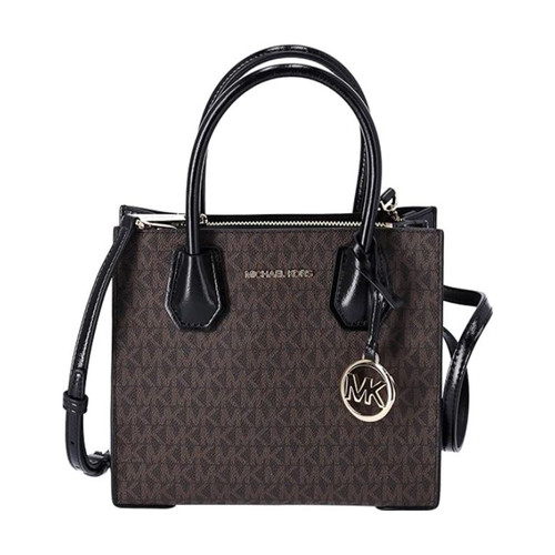 Michael Kors MERCER MEDIUM MESSENGER CROSSBODY SATCHEL BAG BLACK