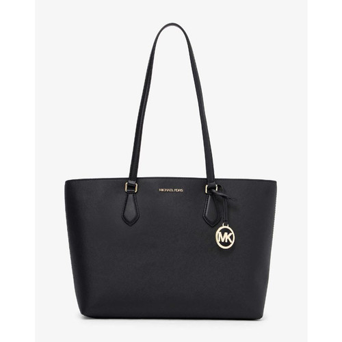 トートバッグ Michael Kors Woman Tote bags Black 30F4SETS2L 001 Michael Kors Signature Jet Set Large Logo Top-Zip Tote Bag
