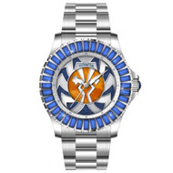 Invicta Women's 37346 Star Wars Quartz 3 Hand Steel, Orange, Blue Dial Watch